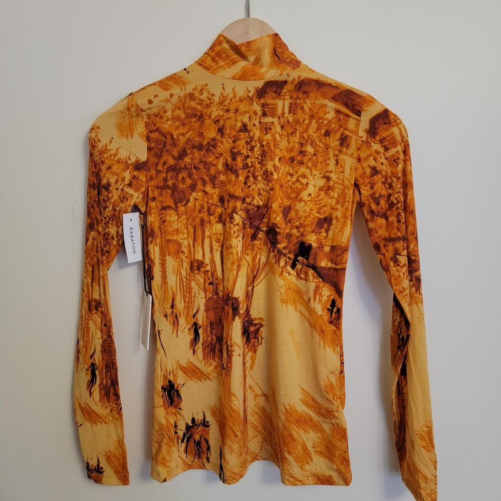 Aritzia Babaton Clyde Long Sleeve Mock Neck Top